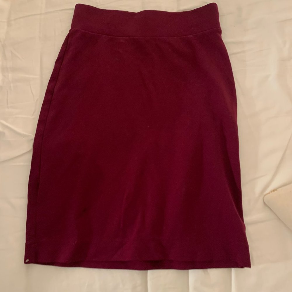 H and M Deep Rose Bodycon Skirt